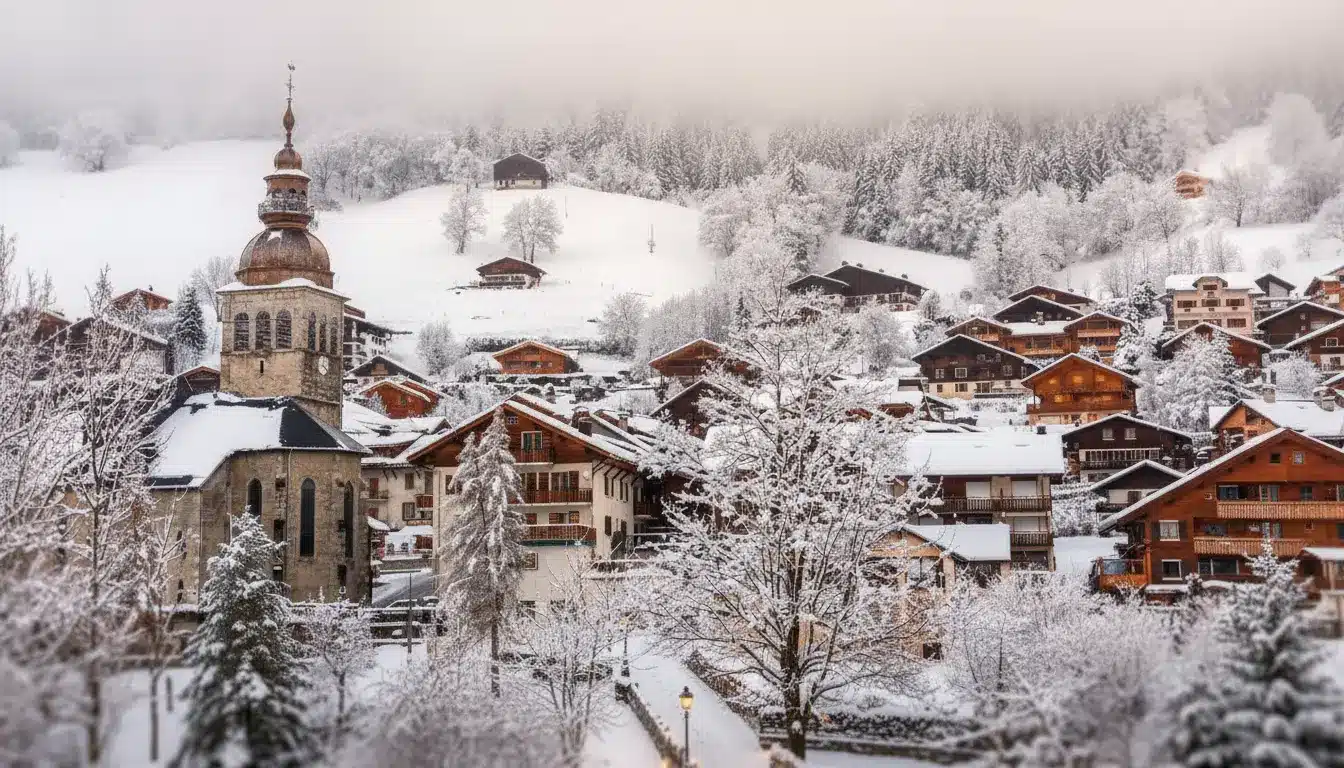 90 kilomètres de pistes face aux Aravis : ce village alpin séduit familles et sportifs